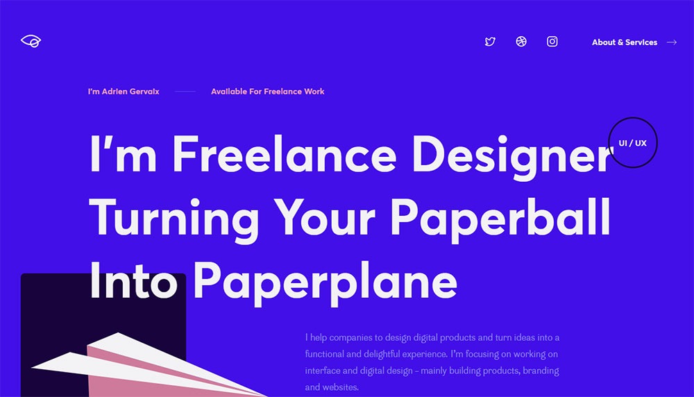 Freelance Designer Website